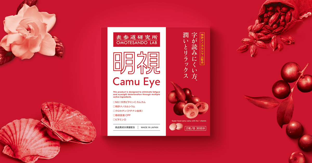 明視camueye｜特許ナノ化カルシウムとスーパービタミンの力で、現代人